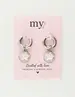 My Jewellery Earring hoops coin star MJ10484