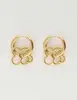 My Jewellery Earring hoops double clover MJ10335