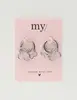 My Jewellery Earring hoops double clover MJ10335