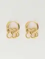 My Jewellery Earring hoops double clover MJ10335