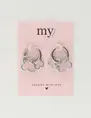 My Jewellery Earring hoops double clover MJ10335