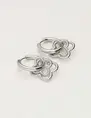 My Jewellery Earring hoops double clover MJ10335