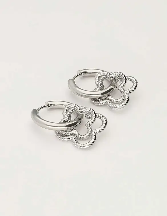 My Jewellery Earring hoops double clover MJ10335