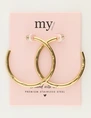 My Jewellery Earring hoops hammered MJ12029