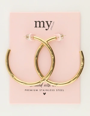 My Jewellery Earring hoops hammered MJ12029