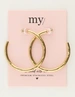My Jewellery Earring hoops hammered MJ12029
