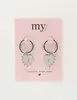 My Jewellery Earring hoops heart lock MJ10327