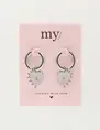 My Jewellery Earring hoops heart lock MJ10327