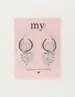 My Jewellery Earring hoops heart lock MJ10327