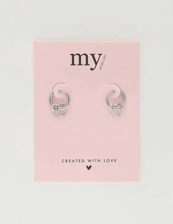 My Jewellery Earring hoops mini clover MJ10325