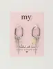 My Jewellery Earring hoops spring grey MJ10485