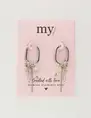 My Jewellery Earring hoops spring grey MJ10485