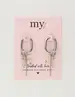 My Jewellery Earring hoops spring grey MJ10485