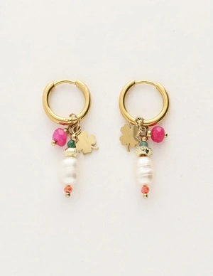 My Jewellery Earring hoops spring pearl pink MJ10483