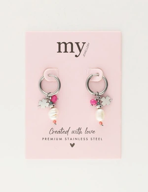 My Jewellery Earring hoops spring pearl pink MJ10483