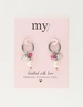 My Jewellery Earring hoops spring pearl pink MJ10483