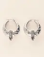 My Jewellery Earring hoops with big strass beads MJ08345
