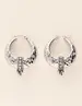 My Jewellery Earring hoops with big strass beads MJ08345