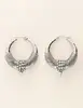 My Jewellery Earring hoops with strass beads MJ08344