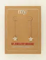 My Jewellery Earring pull star strass chain MJ09544
