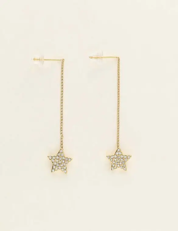 My Jewellery Earring pull star strass chain MJ09544