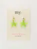 My Jewellery Earring resin star green small MJ09742