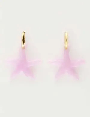 My Jewellery Earring resin star lilac small MJ09741