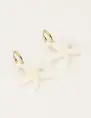 My Jewellery Earring resin star white small MJ09743