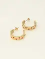 My Jewellery Earring rings pink strass MJ09440