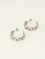 My Jewellery Earring rings pink strass MJ09440