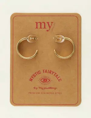 My Jewellery Earring rings pink strass MJ09440