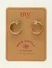 My Jewellery Earring rings pink strass MJ09440