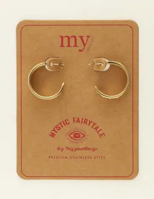 My Jewellery Earring rings white strass MJ09439