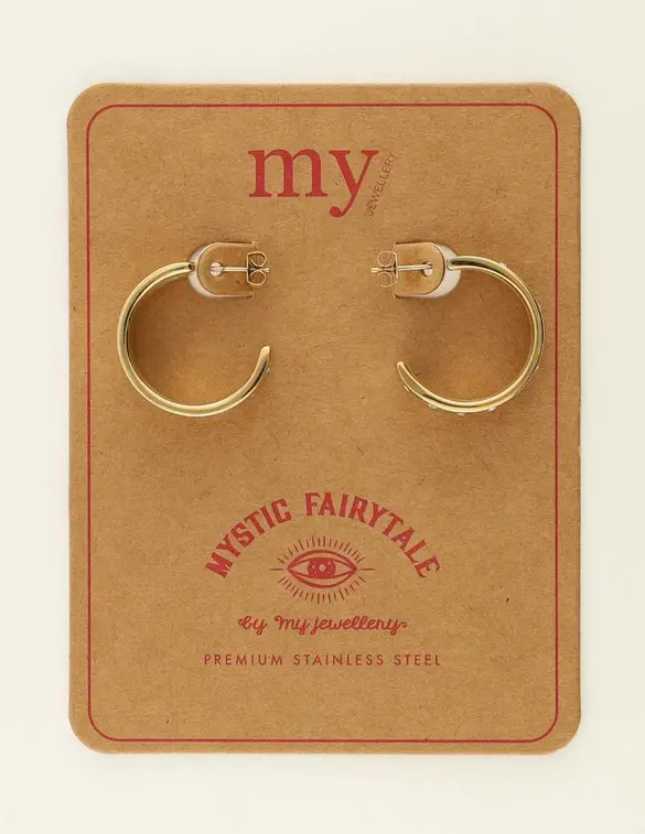 My Jewellery Earring rings white strass MJ09439