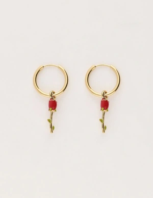 My Jewellery Earring rose red MJ11624