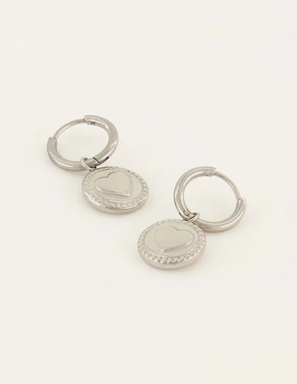 My Jewellery Earring round/heart MJ06459