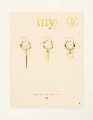 My Jewellery Earring set 3 stars MJ08583