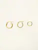 My Jewellery Earring set of 3 hoops MJ08590