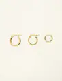 My Jewellery Earring set of 3 hoops MJ08590