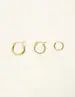 My Jewellery Earring set of 3 hoops MJ08590