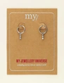 My Jewellery Earring small hoop 3 strass stones MJ09499