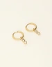 My Jewellery Earring small hoop 3 strass stones MJ09499