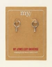 My Jewellery Earring small hoop 3 strass stones MJ09499