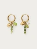 My Jewellery Earring small hoop green beads MJ12732