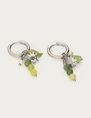 My Jewellery Earring small hoop green beads MJ12732