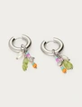 My Jewellery Earring small hoop green orange MJ12740