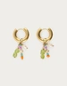 My Jewellery Earring small hoop green orange MJ12740