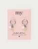 My Jewellery Earring small hoop green pink blue MJ12737