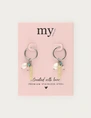 My Jewellery Earring small hoop green pink blue MJ12737