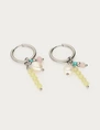 My Jewellery Earring small hoop green pink blue MJ12737